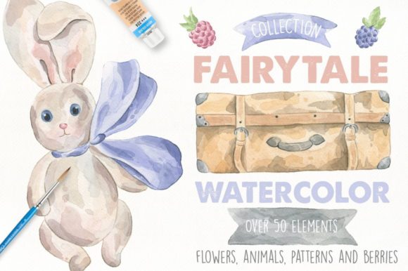 Fairytale Watercolor Collection Illustrations Review