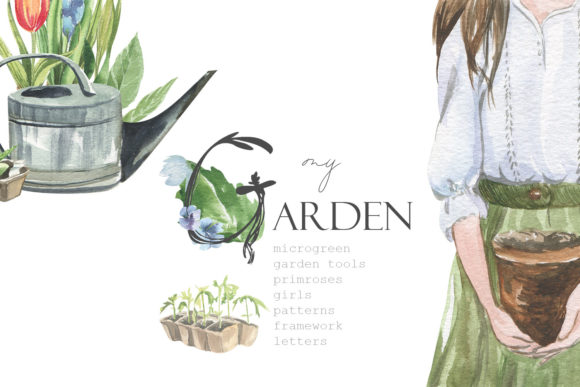 My Garden. Watercolor Set: Illustrations Review
