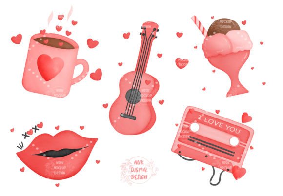 Valentine Watercolor Cliparts Vol.1: A Brand Designer’s Honest Review for Marketing & Visual Content