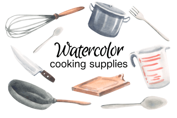 Watercolor Clipart: Cooking Supplies Chef – A Designer’s Real-World Embroidery Review