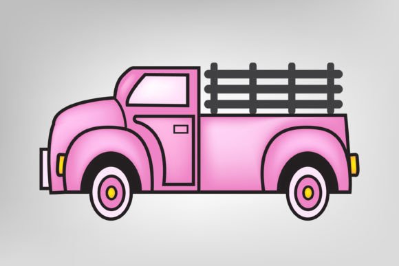 Watercolor Easter Truck Illustrations for Lifestyle Blogging and Seasonal Content Design