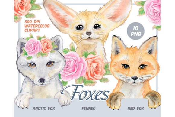 Watercolor Foxes Clipart – Red Fox Png: Illustrations That Bring Life to Lifestyle Blogs