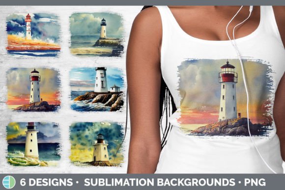 Watercolor Lighthouse Distressed Sublima: A Brand Designer’s Review for Local Business Branding and Packaging