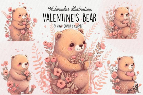 Watercolor Little Bear Clipart: A Soft, Artistic Touch for Blog and Editorial Design