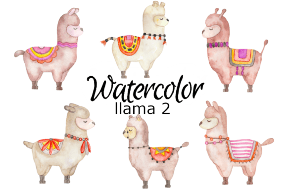 Watercolor Llama 2 Clipart: A Designer's Review