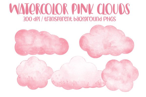 Watercolor Pink Clouds Png Clipart Review