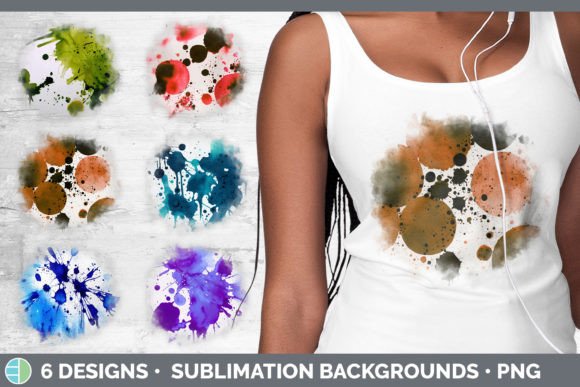 Watercolor Splatter Grunge Sublimation: A Designer’s Take for Real Business Branding